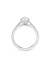 DB Classic Platinum & 1.02 TCW Pear-Cut Diamond Engagement Ring