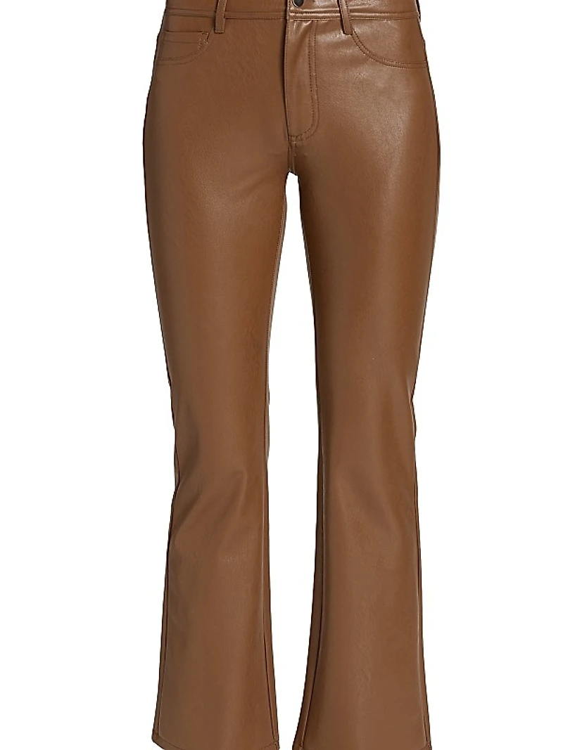 Claudine Faux Leather Flared Leg Pants