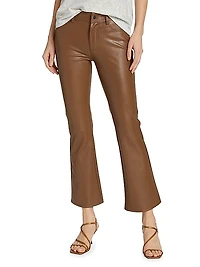 Claudine Faux Leather Flared Leg Pants