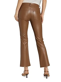 Claudine Faux Leather Flared Leg Pants
