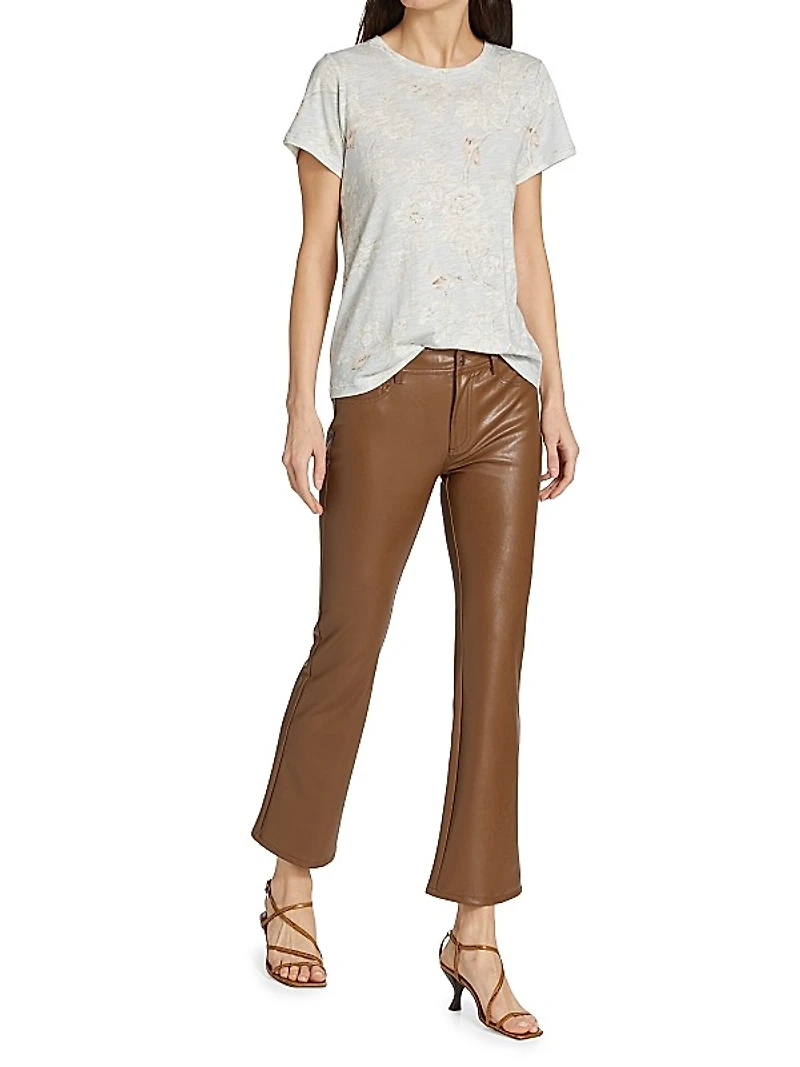 Claudine Faux Leather Flared Leg Pants