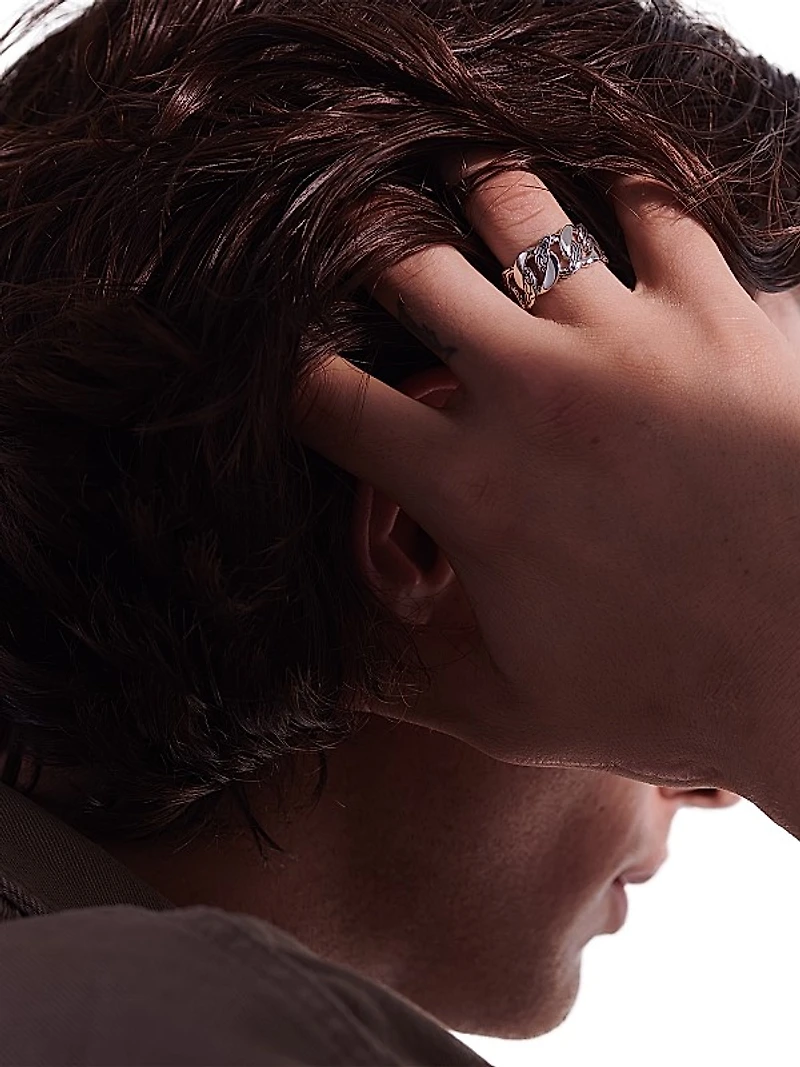 Classic Chain Silver Band Ring