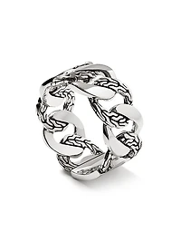 Classic Chain Silver Band Ring