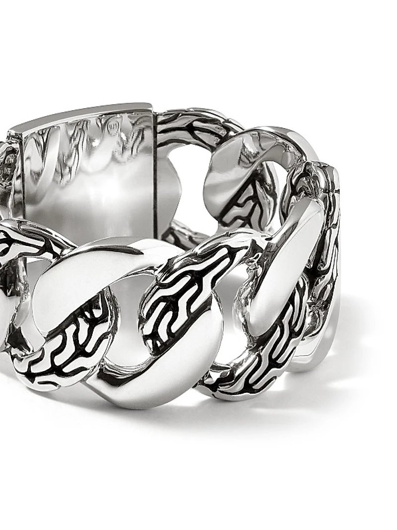 Classic Chain Silver Band Ring