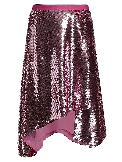 Draped Sequin Skirt