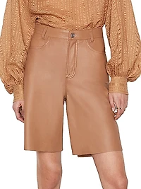 Leather Bermuda Shorts