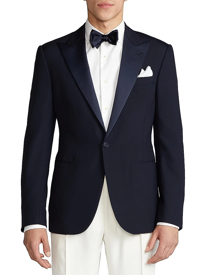 Formal Gregory Peak Lapel Single-Button Sport Coat