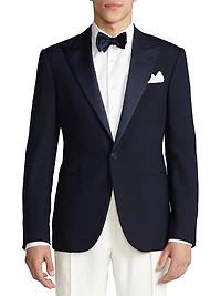 Formal Gregory Peak Lapel Single-Button Sport Coat