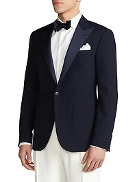 Formal Gregory Peak Lapel Single-Button Sport Coat