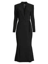 Belted Blazer Midi-Dress