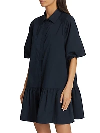 Crissy Cotton Poplin Mini Shirtdress