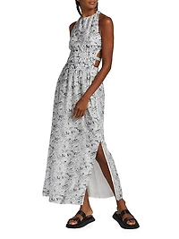 Dimitri Cross-Back Maxi Dress