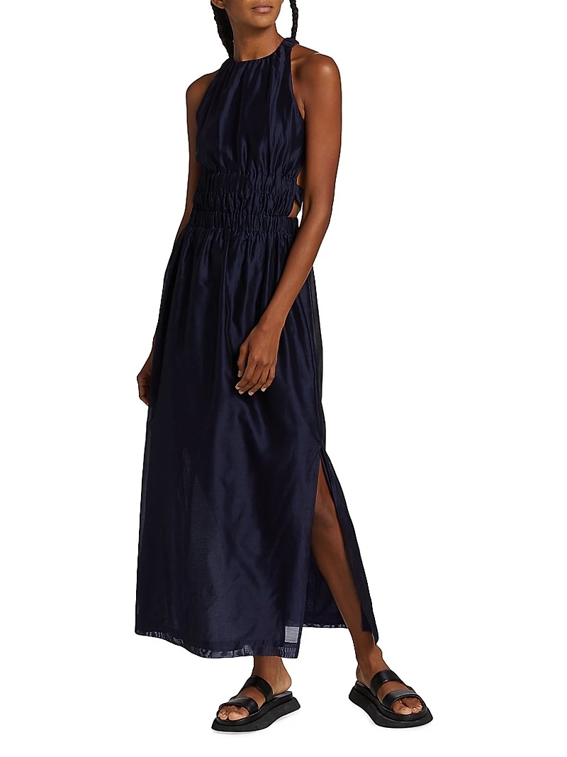 Franc Cross-Back Maxi Dress