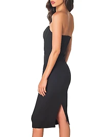 Cosette Strapless Body-Con Midi-Dress