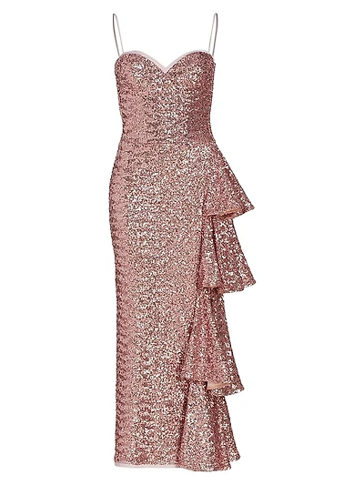 Gussie Paillette Ruffle Gown