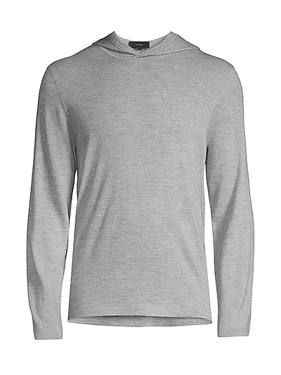 Wool-Blend Hooded Sweater