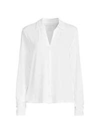 Soft Touch Button-Up Shirt