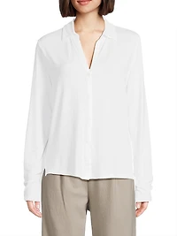 Soft Touch Button-Up Shirt