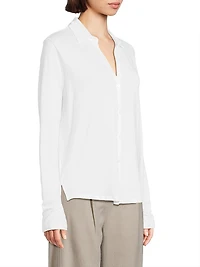 Soft Touch Button-Up Shirt