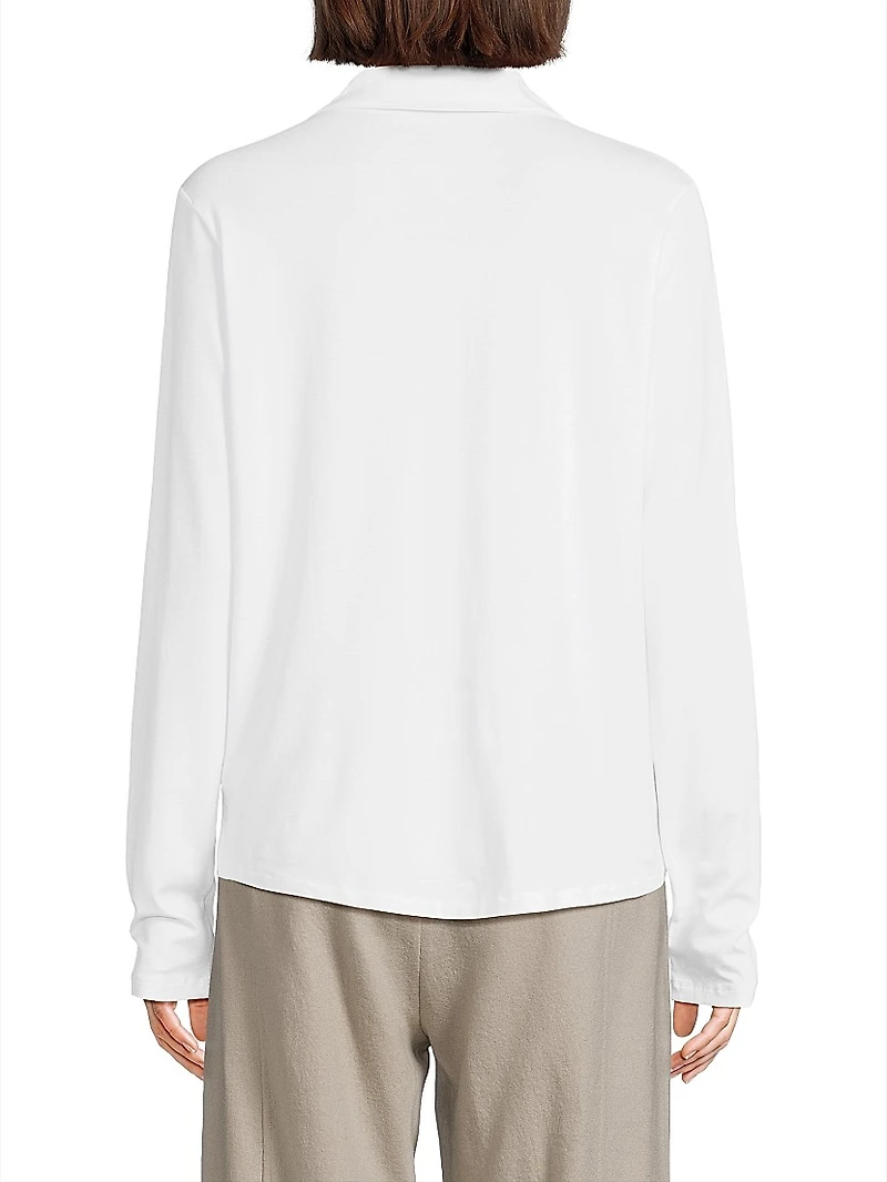 Soft Touch Button-Up Shirt