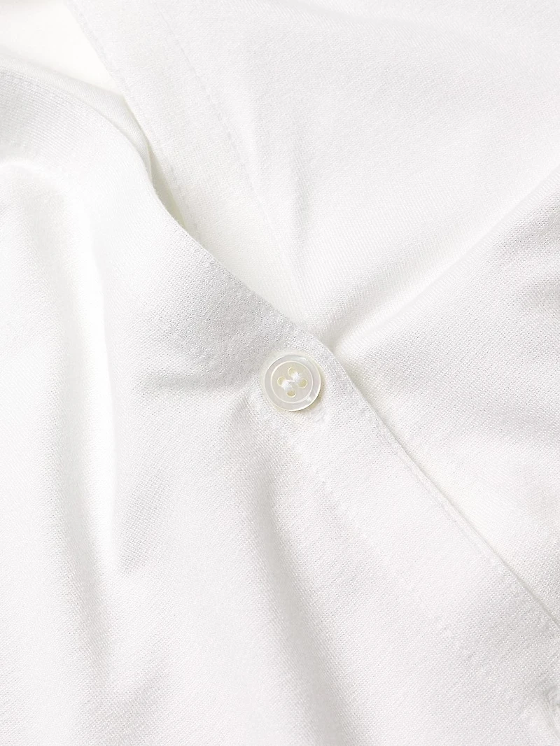 Soft Touch Button-Up Shirt