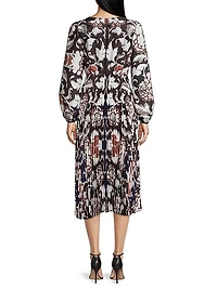 Claudine Printed Stretch Crepe Dress