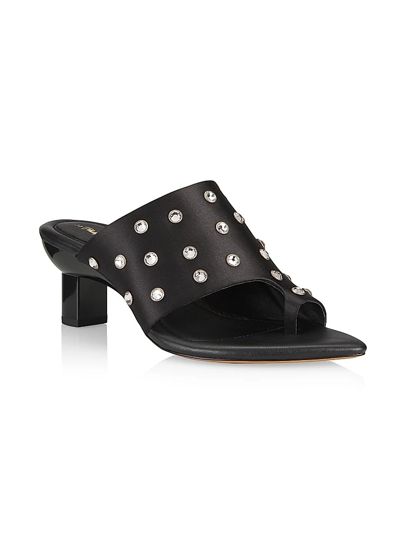 Verona Embellished Satin Sandals