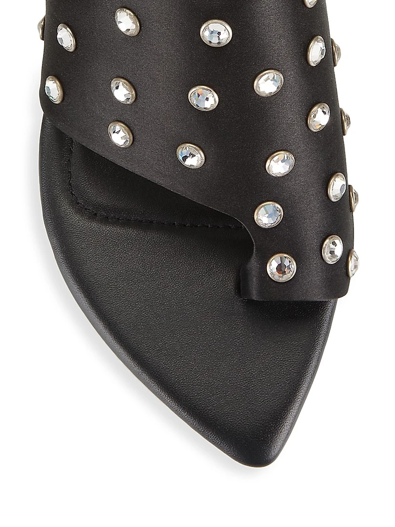 Verona Embellished Satin Sandals