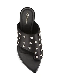 Verona Embellished Satin Sandals