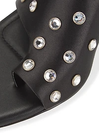 Verona Embellished Satin Sandals