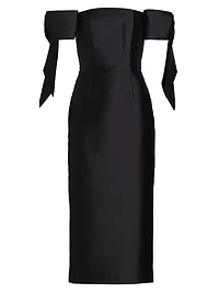 Isabella Bow Midi-Dress