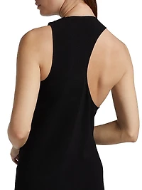 Asymmetric Jersey Maxi Dress