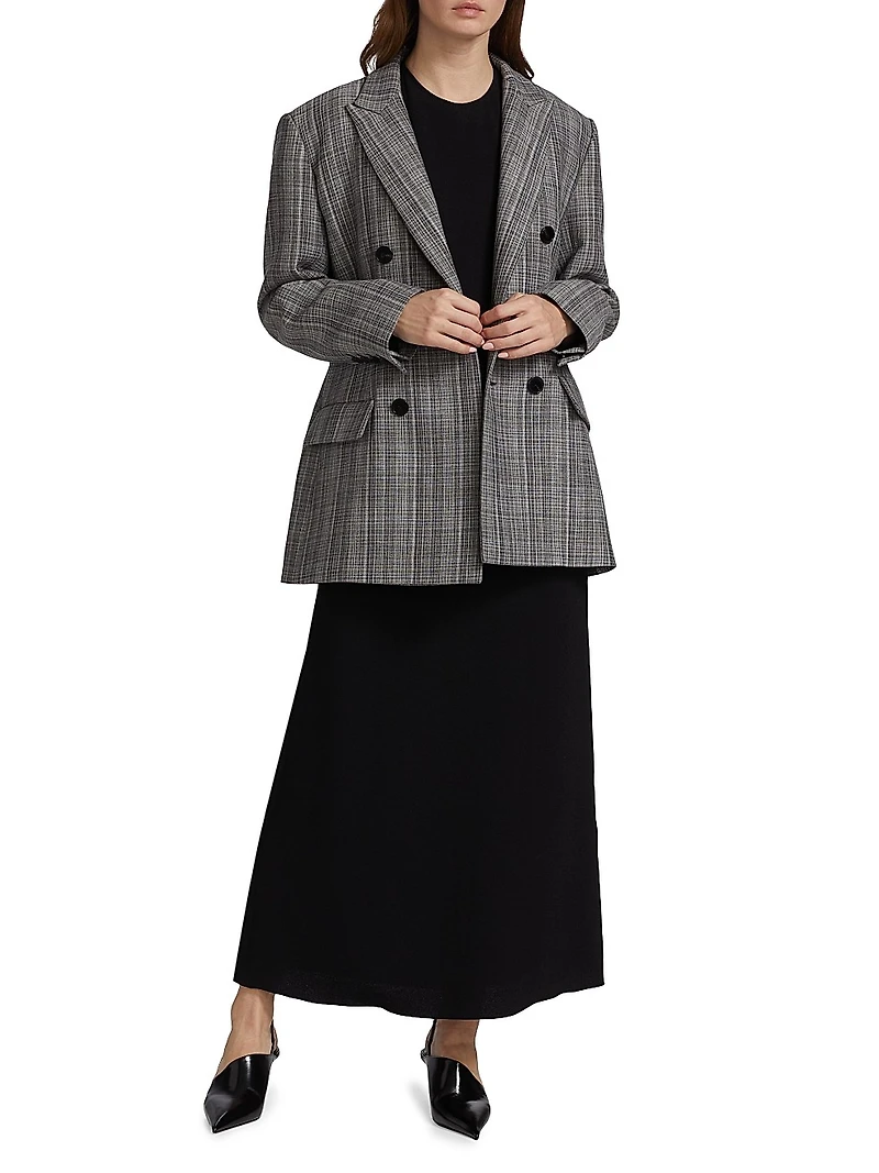 Asymmetric Jersey Maxi Dress