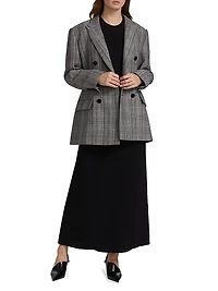 Asymmetric Jersey Maxi Dress