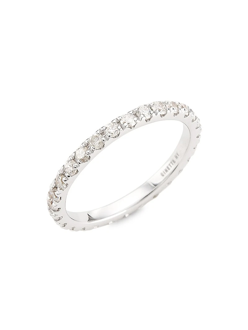 Be Mine 18K White Gold & Diamond Large Eternity Band