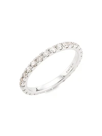 Be Mine 18K White Gold & Diamond Large Eternity Band