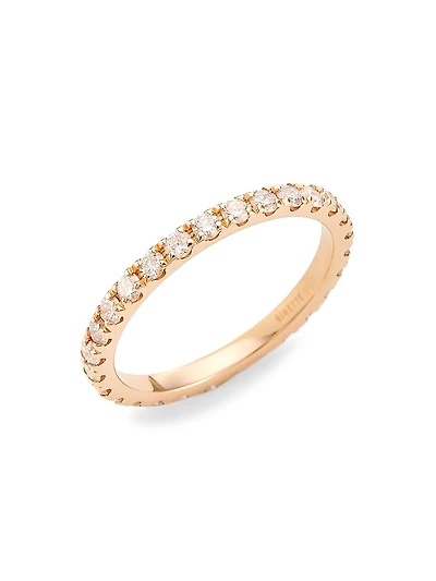 Be Mine 18K Rose Gold & Diamond Large Band