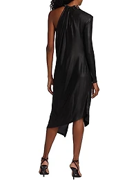 Serenity Deconstructed Asymmetric Chain Midi-Dress