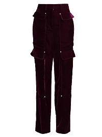 Workwear Velvet Cargo Pants