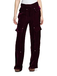 Workwear Velvet Cargo Pants