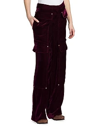 Workwear Velvet Cargo Pants
