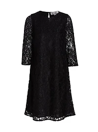 Flora Lace Knit Swing Dress