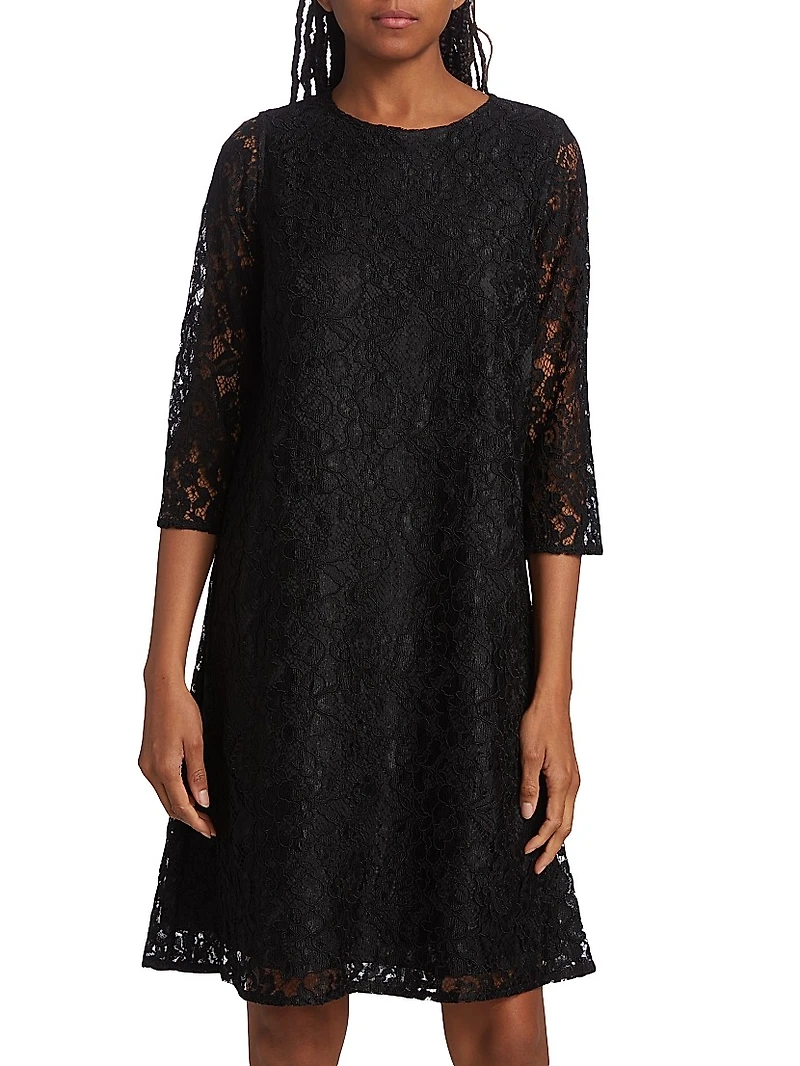 Flora Lace Knit Swing Dress