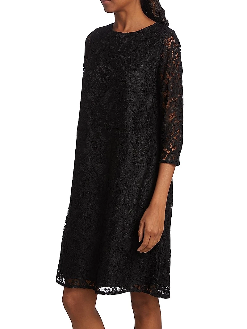 Flora Lace Knit Swing Dress