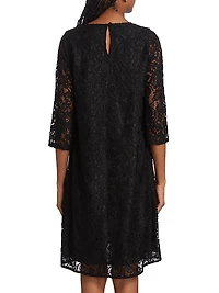Flora Lace Knit Swing Dress
