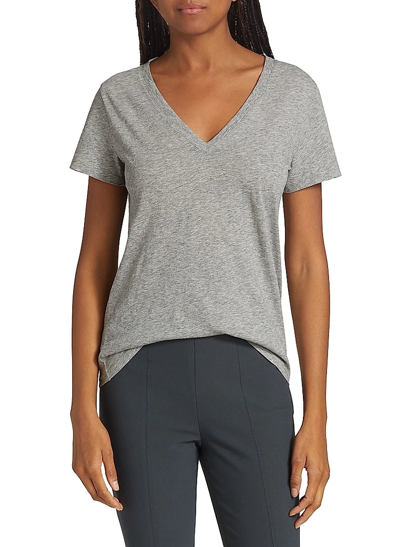 Plunging V-Neck T-Shirt