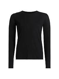 Jersey Boatneck Long-Sleeve T-Shirt