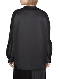 Silk Long-Sleeve Blouse
