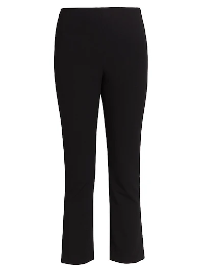 Cotton-Blend Cropped Pants