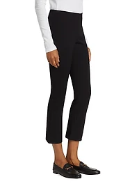 Cotton-Blend Cropped Pants